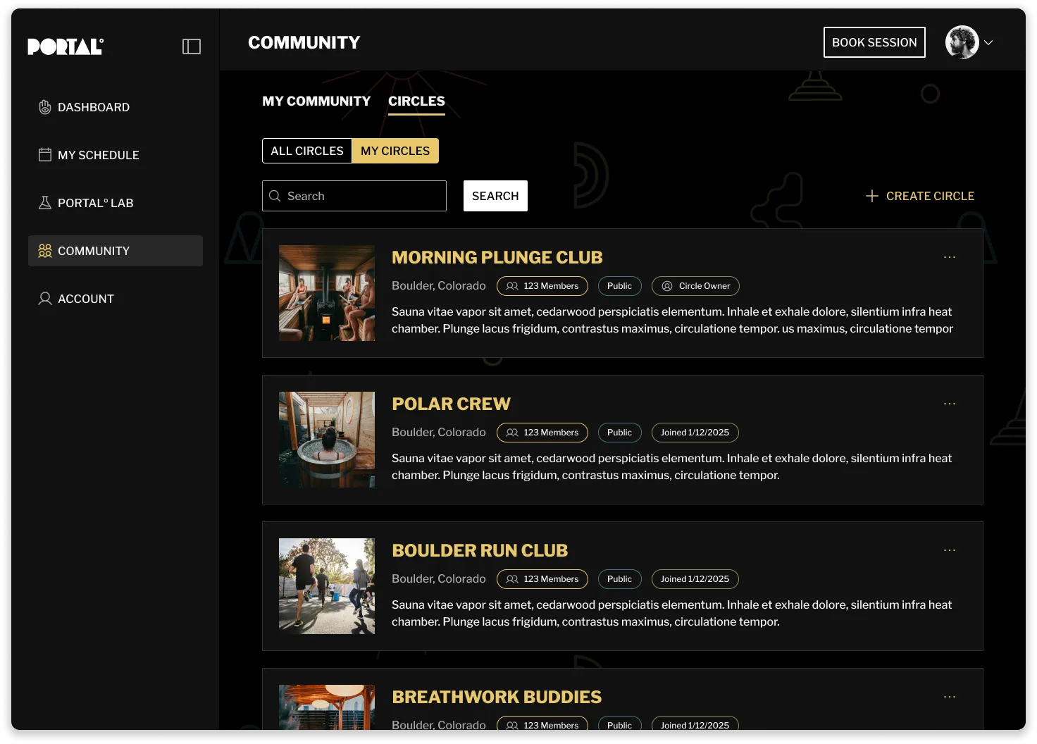 Portal — Community Circles